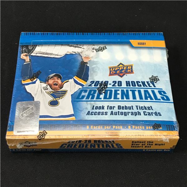 2019-20 UPPER DECK HOCKEY CREDENTIALS SEALED TRADING CARDS BOX