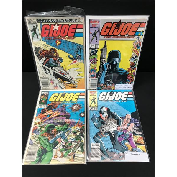 LOT OF 4 G.I. JOE COMICS - MARVEL COMICS