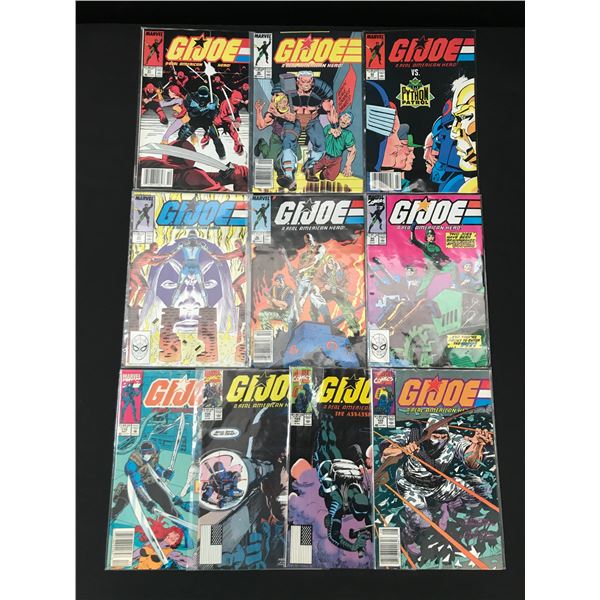 LOT OF 10 G.I. JOE COMICS - MARVEL COMICS