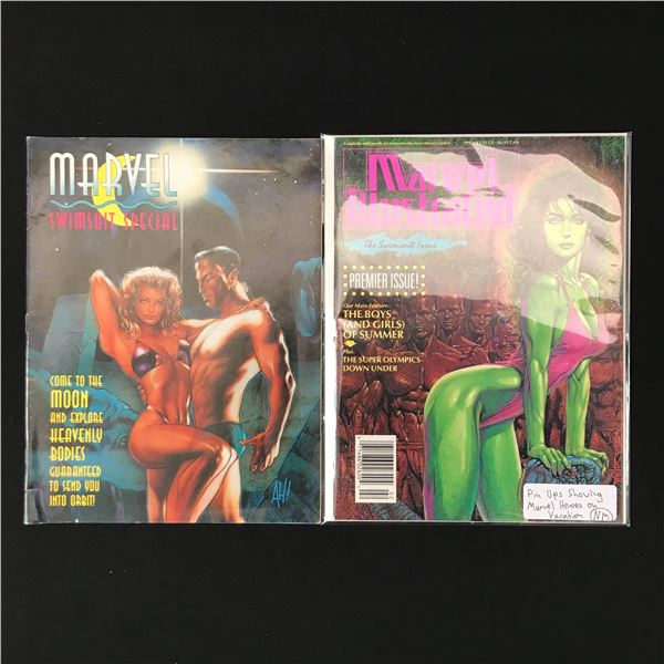 LOT OF 2 MARVEL SWIMSUIT ISSUES COMICS