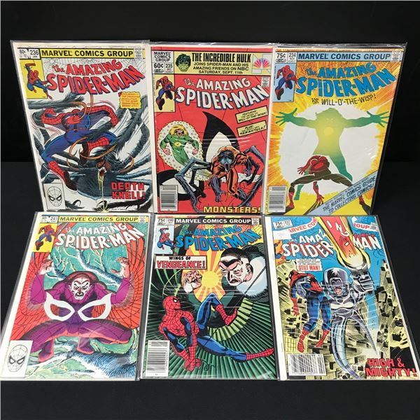 LOT OF 6 AMAZING SPIDERMAN COMICS - MARVEL COMICS