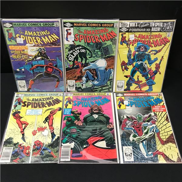 LOT OF 6 AMAZING SPIDERMAN COMICS - MARVEL COMICS