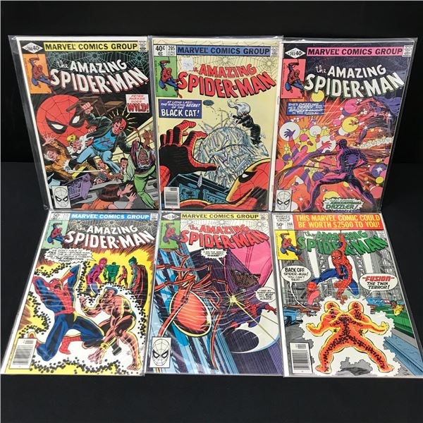 LOT OF 6 AMAZING SPIDERMAN COMICS - MARVEL COMICS
