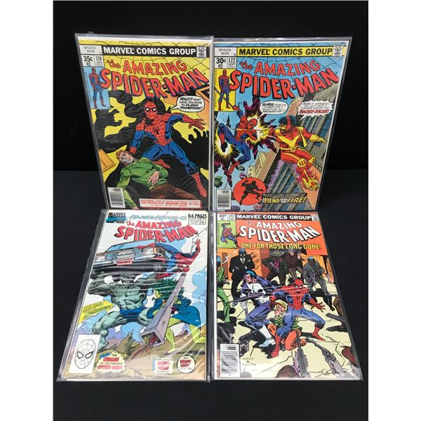 LOT OF 4 AMAZING SPIDERMAN COMICS - MARVEL COMICS