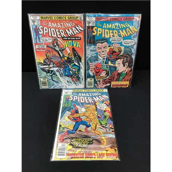 LOT OF 3 AMAZING SPIDERMAN COMICS - MARVEL COMICS