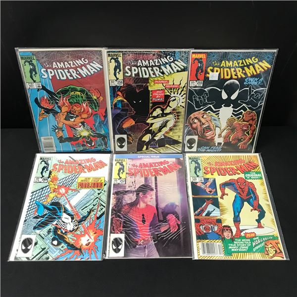 LOT OF 6 AMAZING SPIDERMAN COMICS - MARVEL COMICS