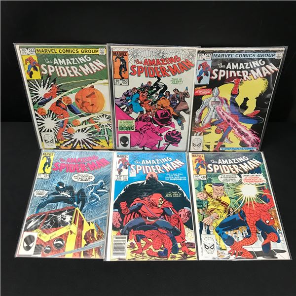 LOT OF 6 AMAZING SPIDERMAN COMICS - MARVEL COMICS