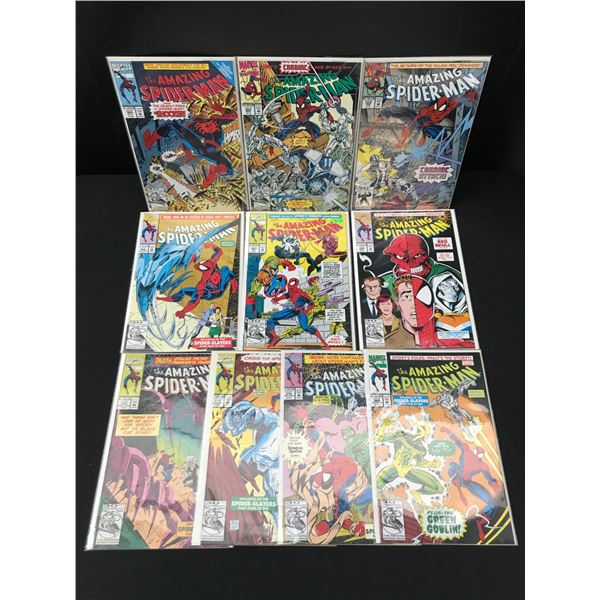 LOT OF 9 AMAZING SPIDERMAN COMICS - MARVEL COMICS