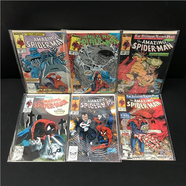 LOT OF 6 AMAZING SPIDERMAN COMICS - MARVEL COMICS