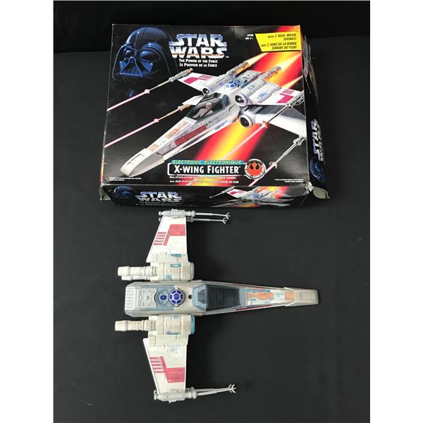 STAR WARS THE POWER OF THE FORCE ELECTRONIC X-WING FIGHTER IN ORIGINAL PACKAGING