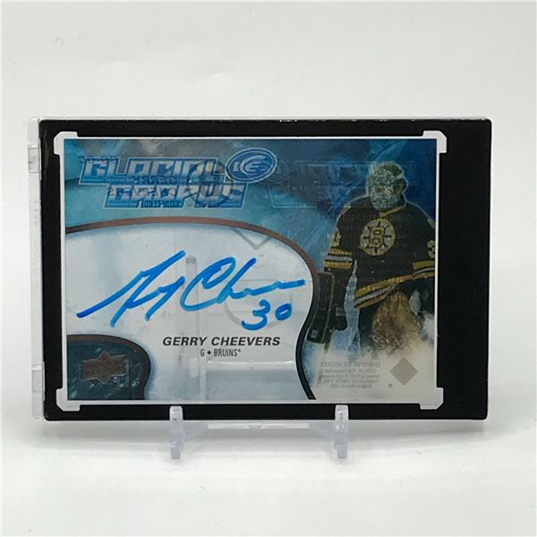 2018-19 UPPER DECK ICE HOCKEY GERRY CHEEVERS SIGNED TRADING CARD