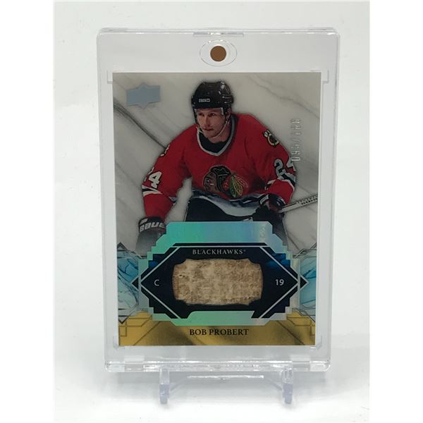 2019-20 UPPER DECK ENGRAINED HOCKEY BOB PROBERT MEMORABILIA TRADING CARD 093/100