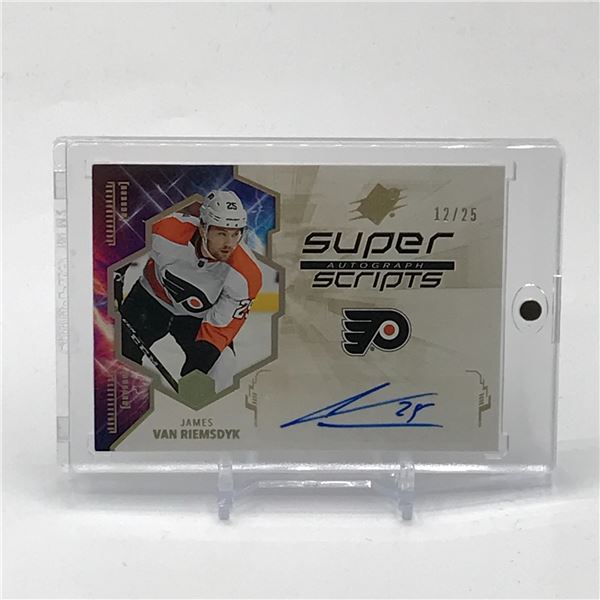 2019-20 UPPER DECK SPX HOCKEY JAMES VAN RIEMSDYK SIGNED TRADING CARD 12/25