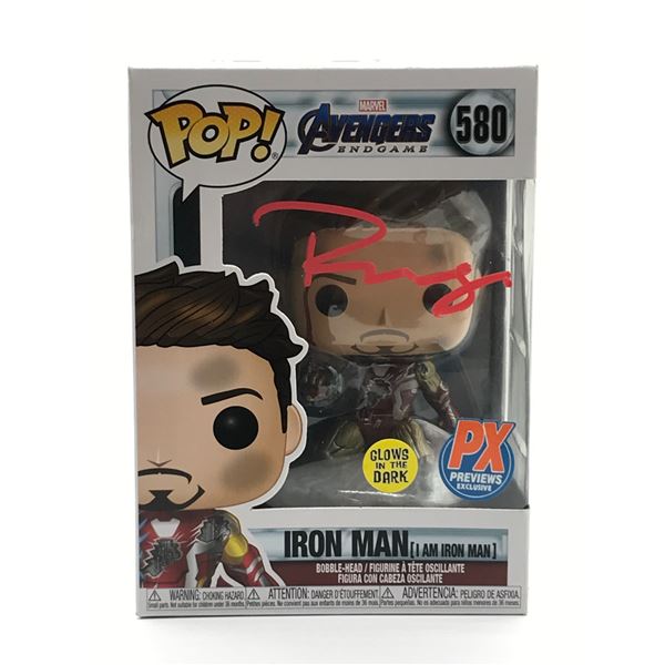 ROBERT DOWNEY JNR SIGNED IRON MAN FUNKO POP - KB COA