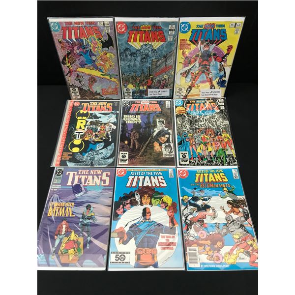 LOT OF 9 TEEN TITANS COMICS - DC