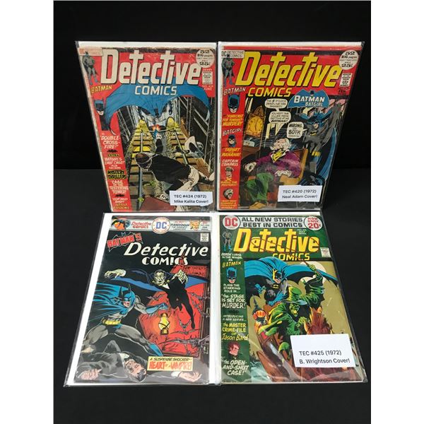 LOT OF 4 DC BATMAN DETECTIVE COMICS