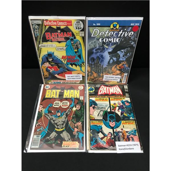 LOT OF 4 DC BATMAN DETECTIVE COMICS