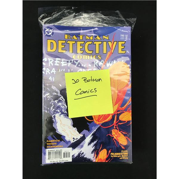 LOT OF 30 DC BATMAN COMICS