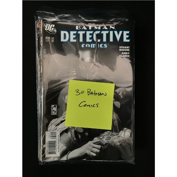 LOT OF 30 DC BATMAN COMICS