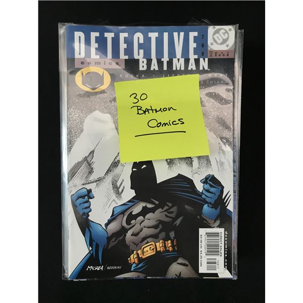 LOT OF 30 DC BATMAN COMICS