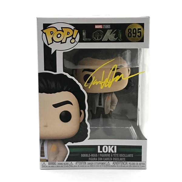 TOM HIDDLESTON SIGNED LOKI FUNKO POP (KB COA)