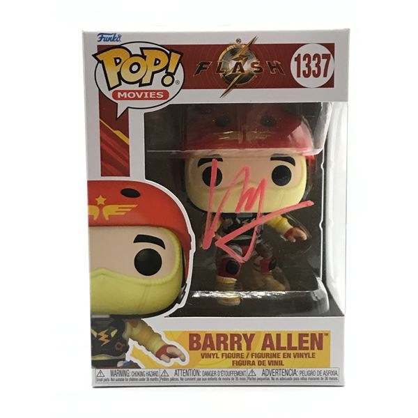 EZRA MILLER SIGNED THE FLASH BARRY ALLEN FUNKO POP (KB COA)