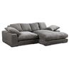 Image 3 : Moe's Plunge Sectional Charcoal Sofa - 106.0in W X 46.0in D X 34.0in H