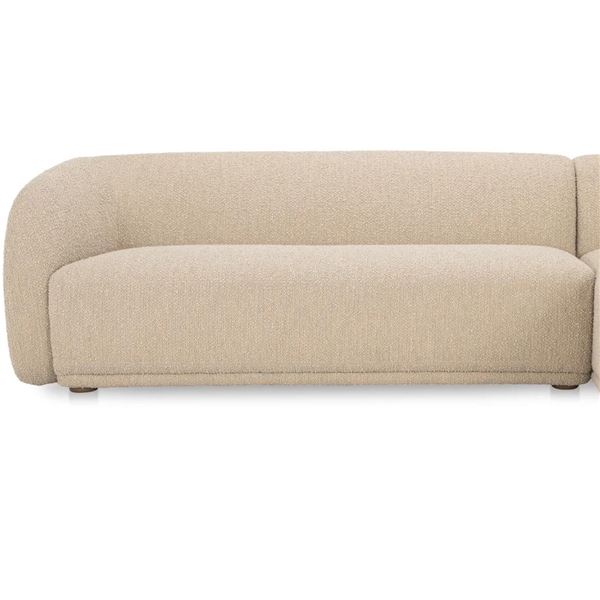 Moe's Faye Right Sectional Beige Boucle (missing chaise) - in box