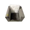 Image 2 : New - Contemporary Gray Diamond-Tufted Armchair (legs need to be assembled)