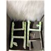 Image 3 : New - Contemporary Gray Diamond-Tufted Armchair (legs need to be assembled)