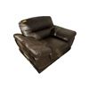 Image 1 : Rich Espresso Leather Lounge Chair - Plush Pillow-Top Arms