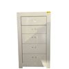 Image 1 : New - Contemporary White 5 Drawer Compact Chest - approx. 27 x 16 1/2 x 48in H