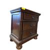 Image 2 : New - Set of 2 Dark Cherry Night Stands (one BNIB) - approx. 29x 18 x 30in H