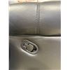 Image 4 : Black Leather Manual Recliner Nail Head Trim