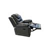 Image 1 : Black Milano Leather Manual Rocker Recliner