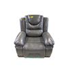 Image 3 : Black Milano Leather Manual Rocker Recliner