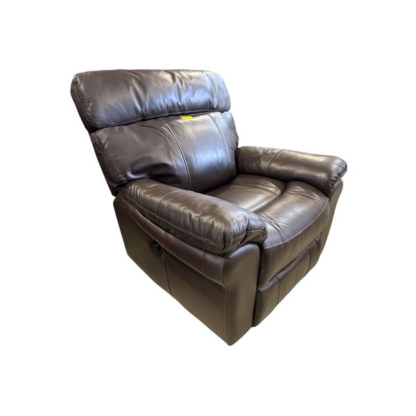 Amax Leather Brown Leather Power Recliner (missing adapter)