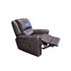 Image 1 : Amax Leather - Brown Leather with Brass Nailheads Manual Recliner