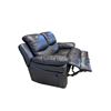 Image 1 : Amax Leather - Double Black Leather Manual Recliner