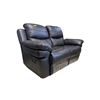 Image 2 : Amax Leather - Double Black Leather Manual Recliner