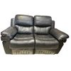 Image 3 : Amax Leather - Double Black Leather Manual Recliner