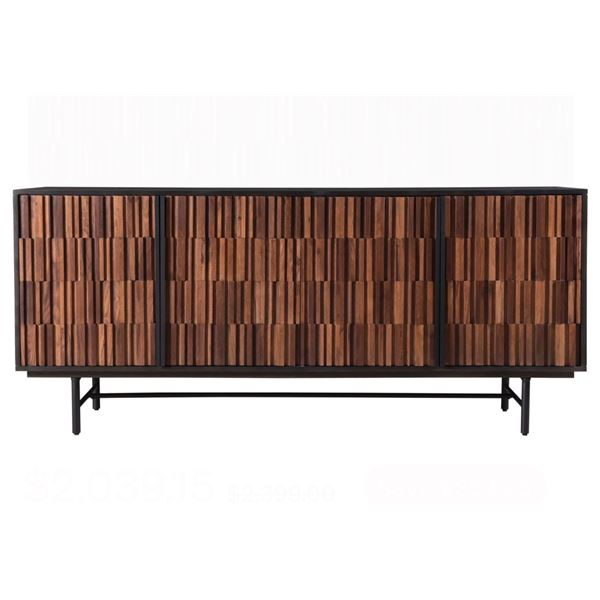 Moe's Jackson Sideboard in box - 69x18x30in H (box damage)