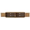 Image 3 : Moe's Monterey Media Cabinet Rustic Blonde - 78 3/4 x 15 3/4 x 21 5/8in H (box damage)