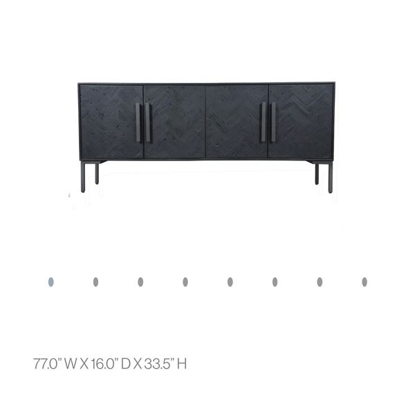 Moe's Fishbone Sideboard - 77x15.75x33.5in H in box (box damage)