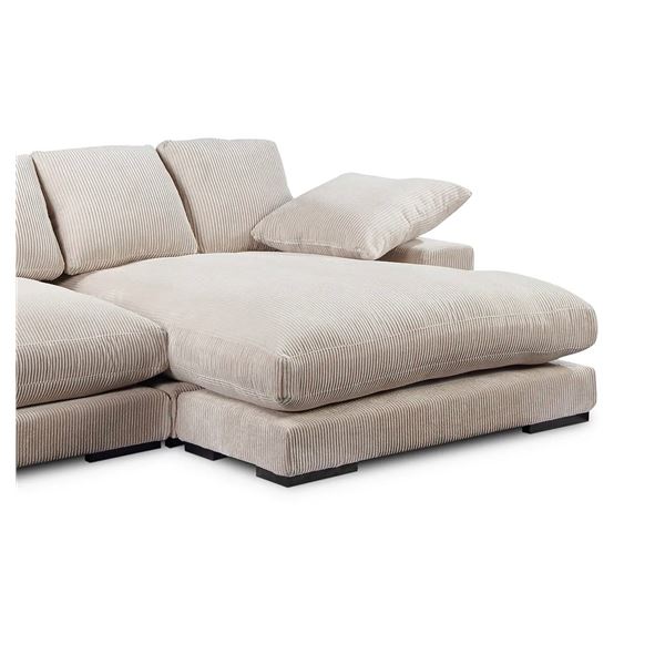 Moe's Plunge Sectional Cappuccino Chaise in box (chaise only)