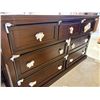 Image 4 : New 9-Drawer Dresser Dark Walnut Finish