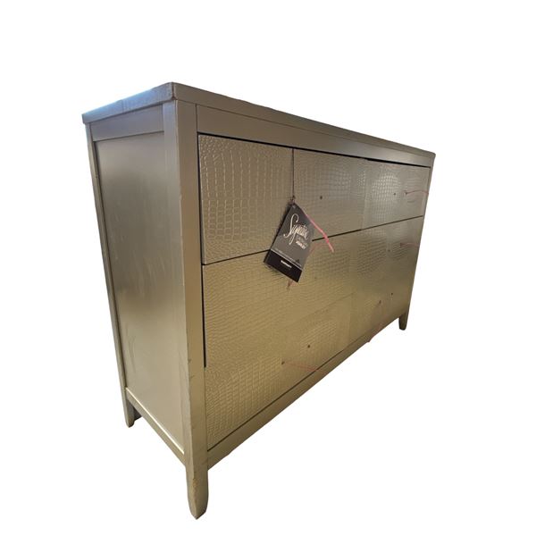 Modern Textures 6 Drawer Chest Signature Design by Ashley - approx. 55x17x37in H
