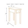 Image 3 : BNIB - Signature Design by Ashley® Solid Wood Warm Brown Chair Side End Table