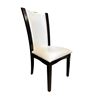 Image 1 : Set of 2 new black and white high back dining chairs