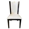 Image 2 : Set of 2 new black and white high back dining chairs